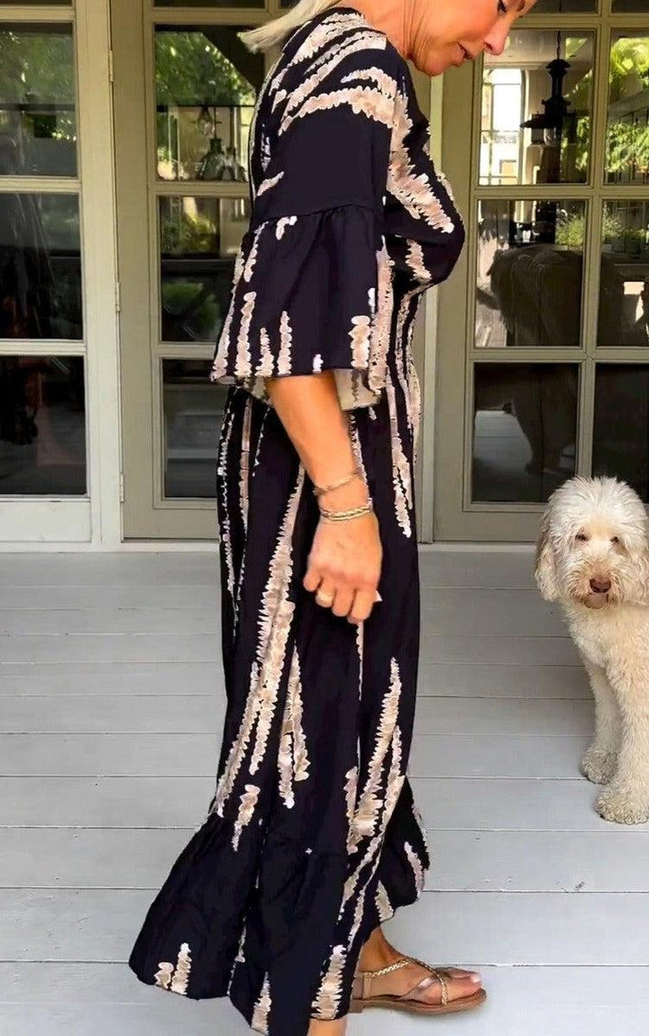 Clarice - Effortless Abstract Dress