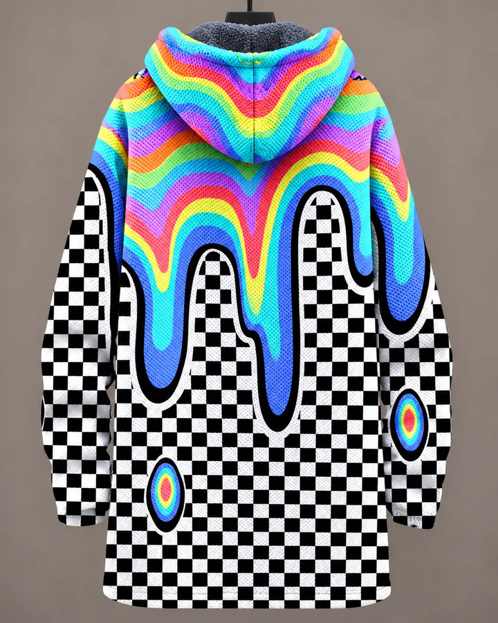 Camilla | Rainbow Check Hooded Jacket