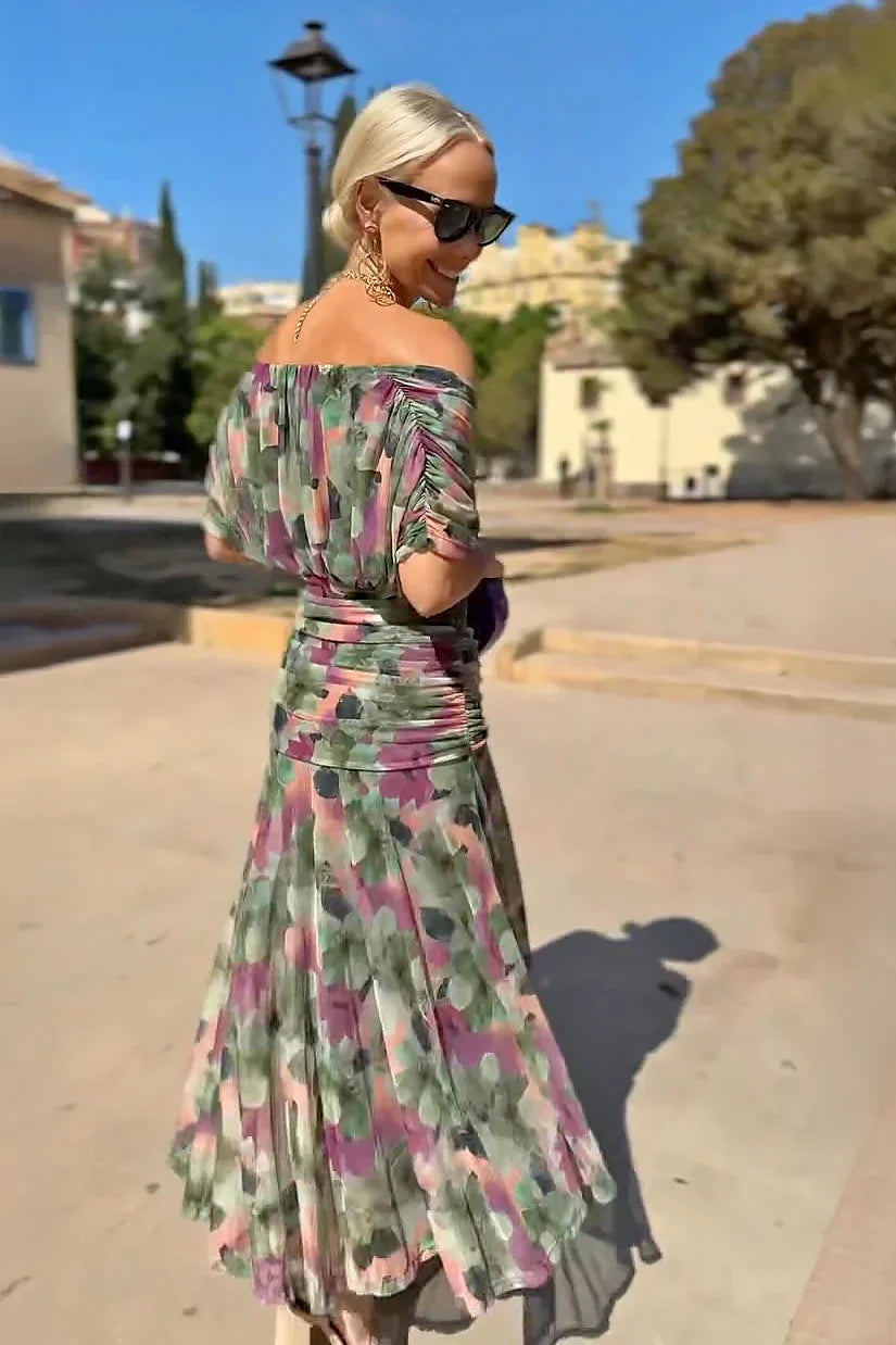 Henrietta™ | Elegante Vestido Maxi Floral con Escote en V