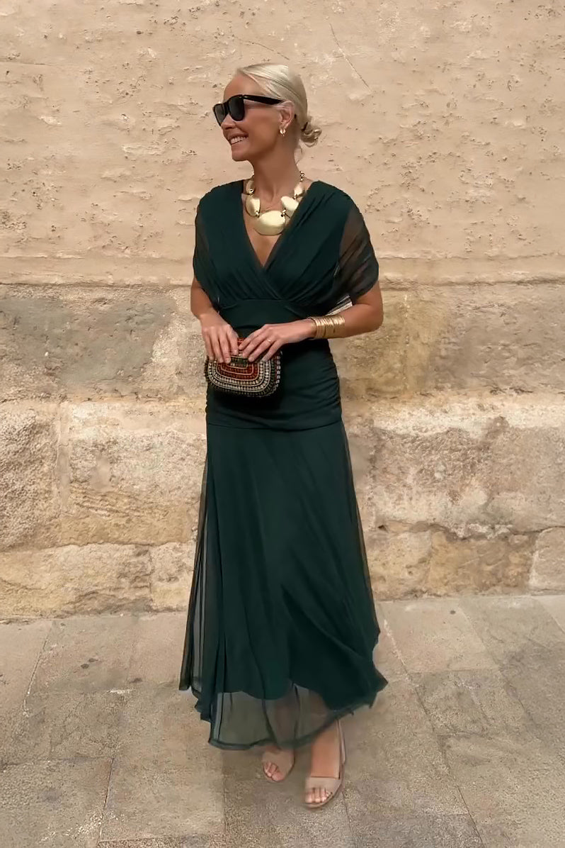 Henrietta™ | Elegante Vestido Maxi Floral con Escote en V