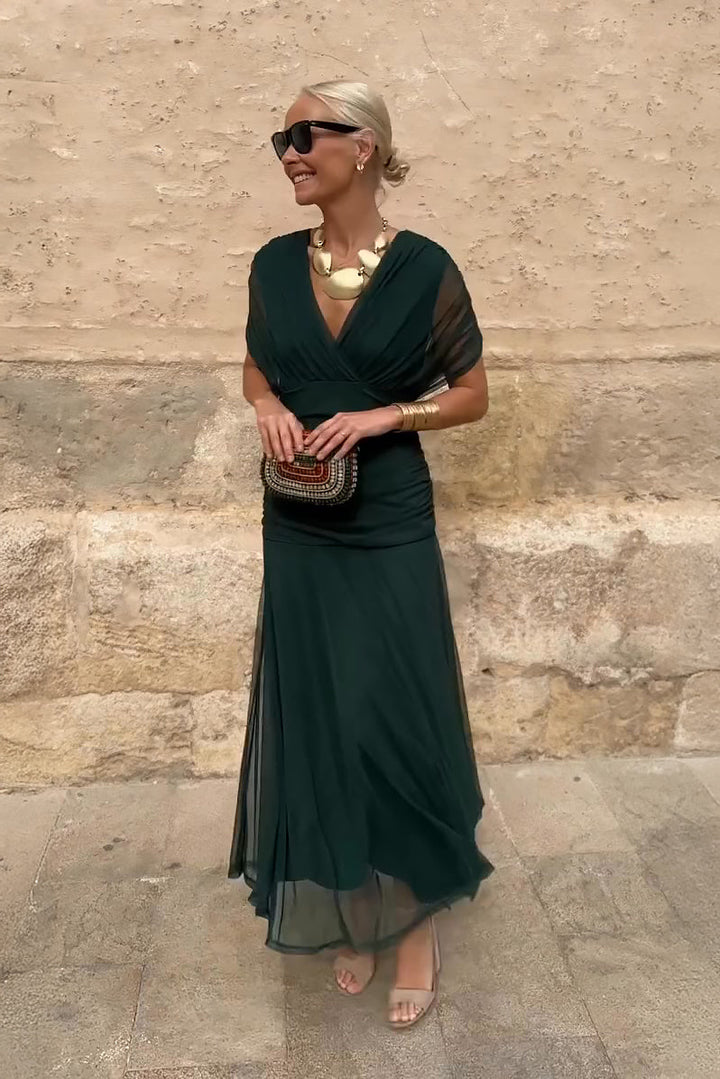 Henrietta™ | Elegante Vestido Maxi Floral con Escote en V