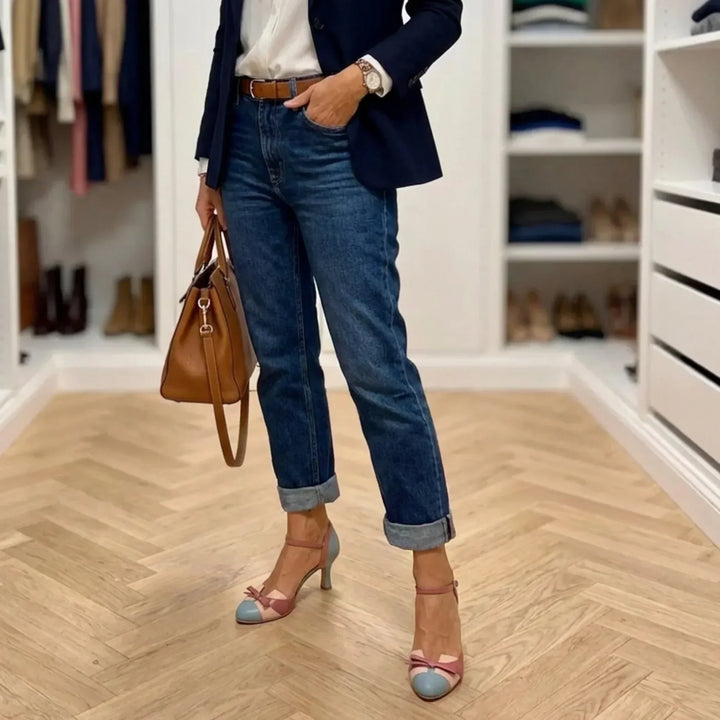 Ruby | Vintage Two-Tone Bow Pumps