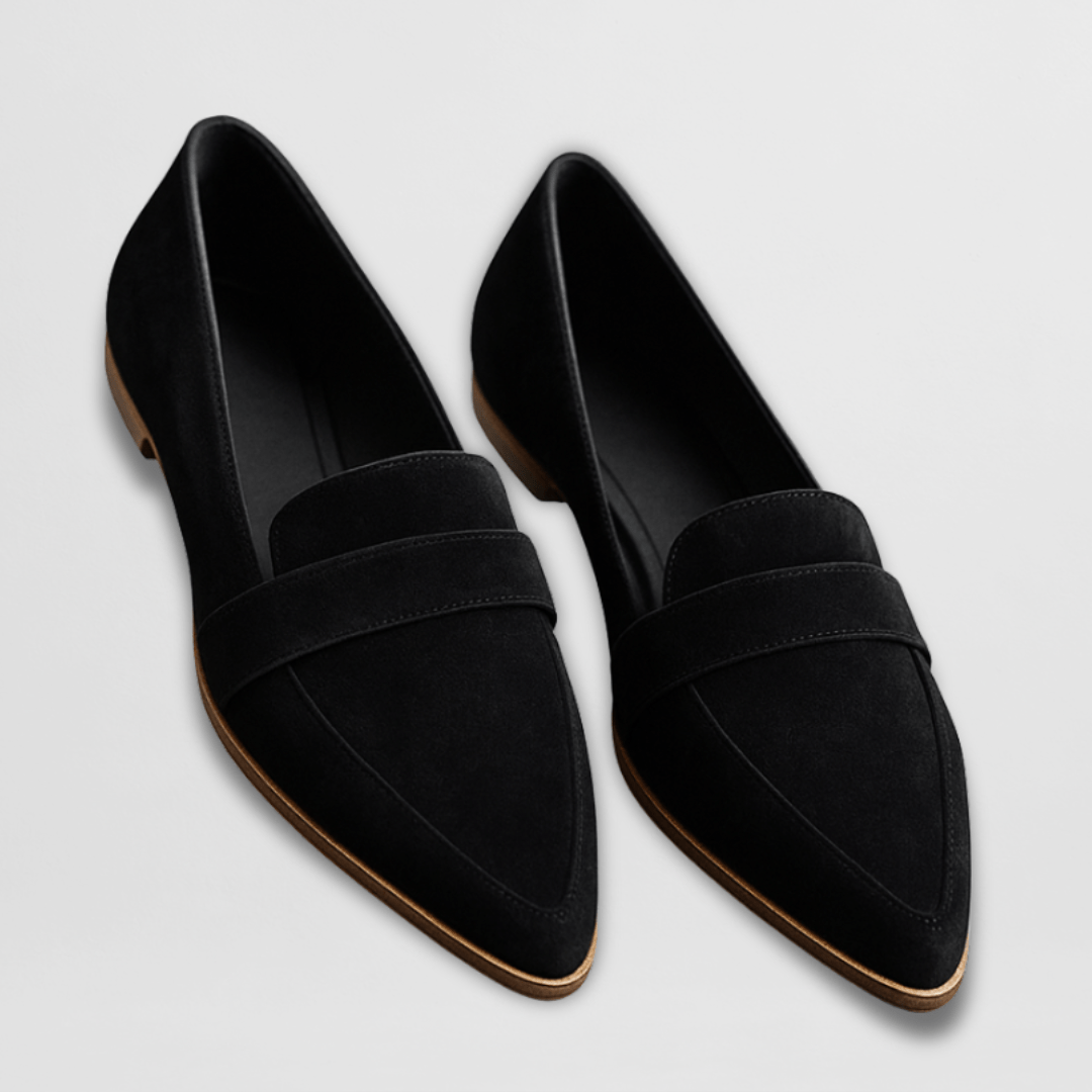 Eleanor | Soft Suede Flat Loafers