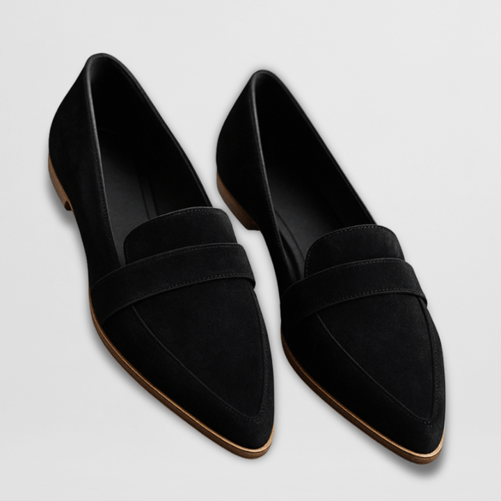 Eleanor | Soft Suede Flat Loafers