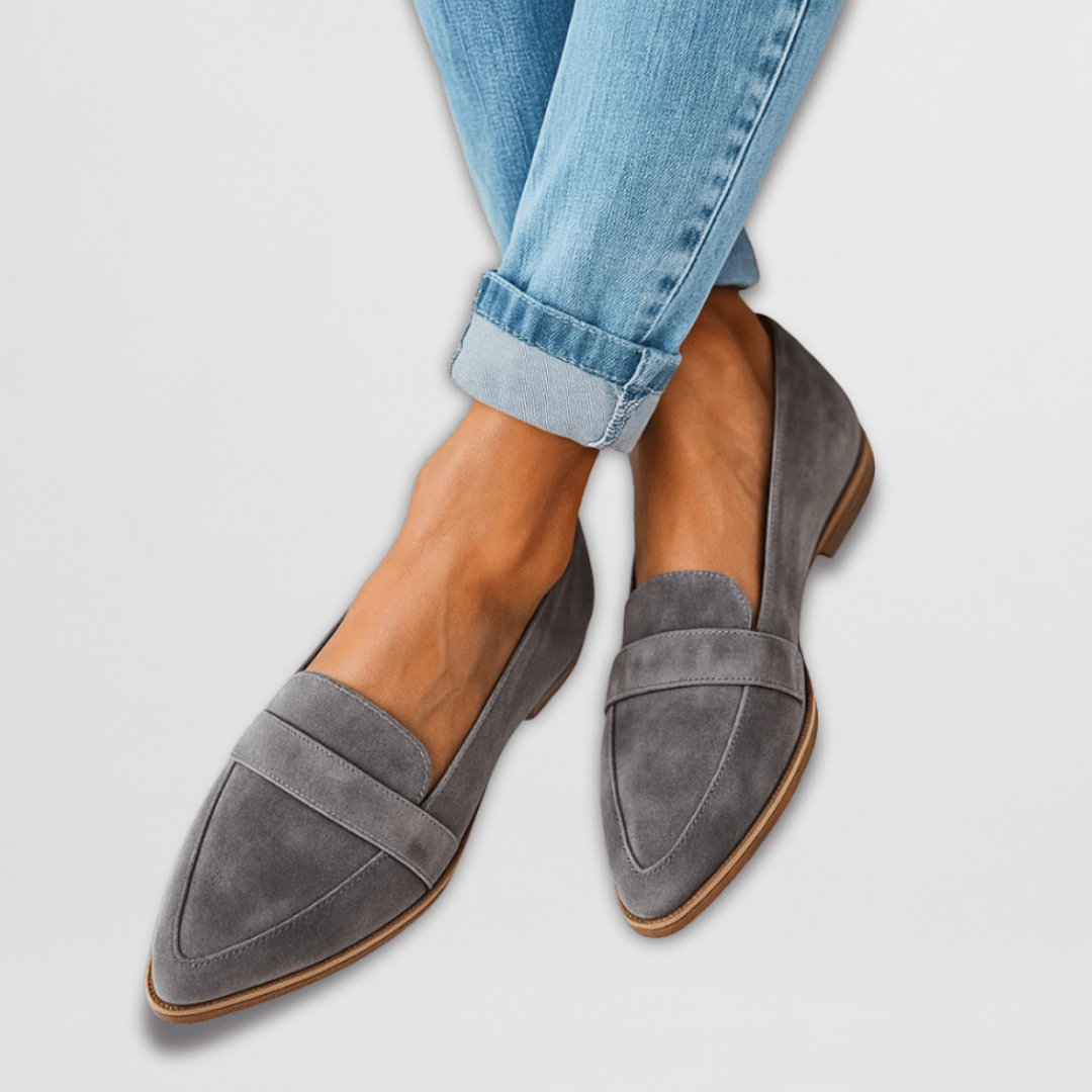 Eleanor | Soft Suede Flat Loafers