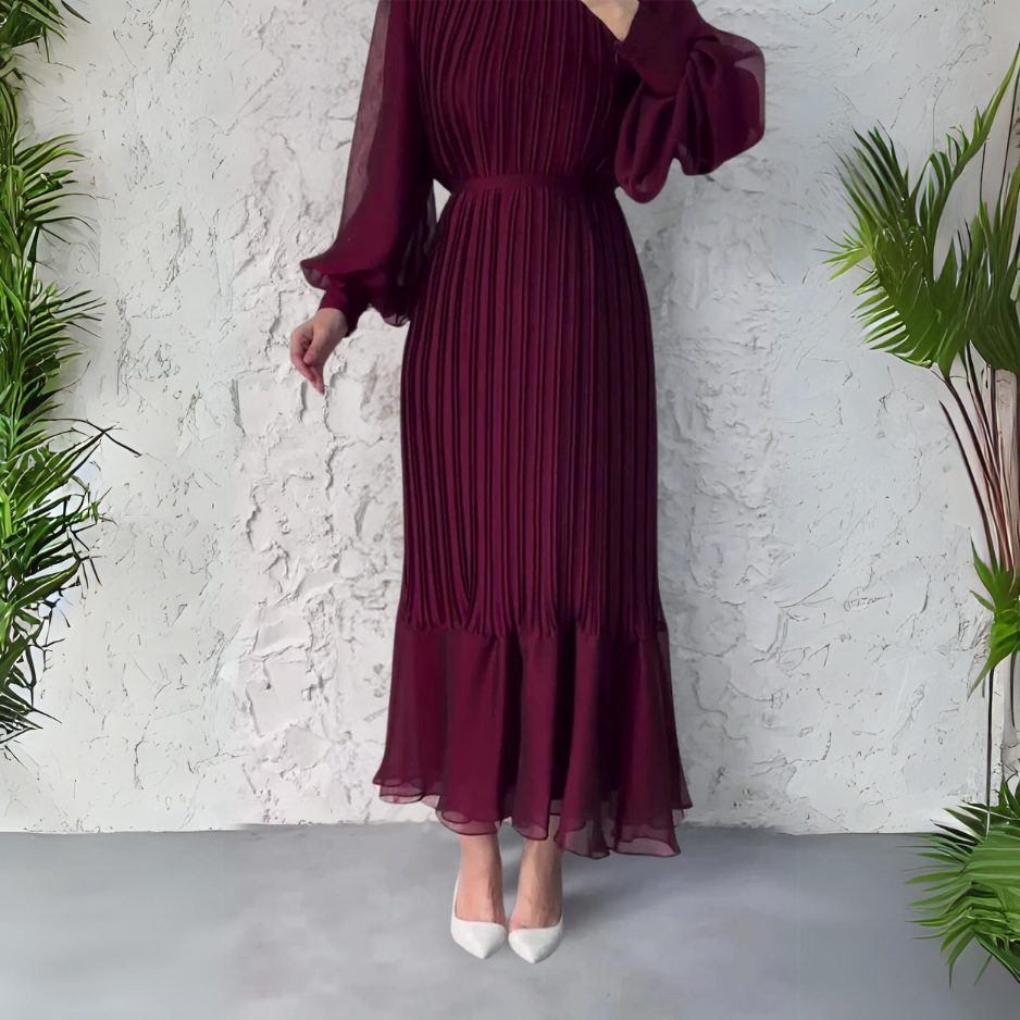 Hazel - Vestido Elegante Plisado