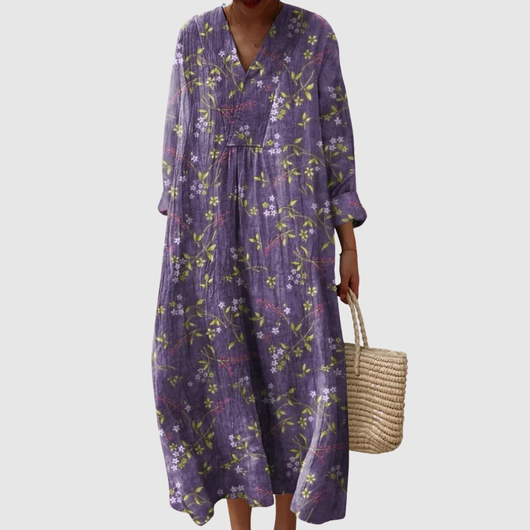 Violet | Wildflower Meadow Maxi Dress