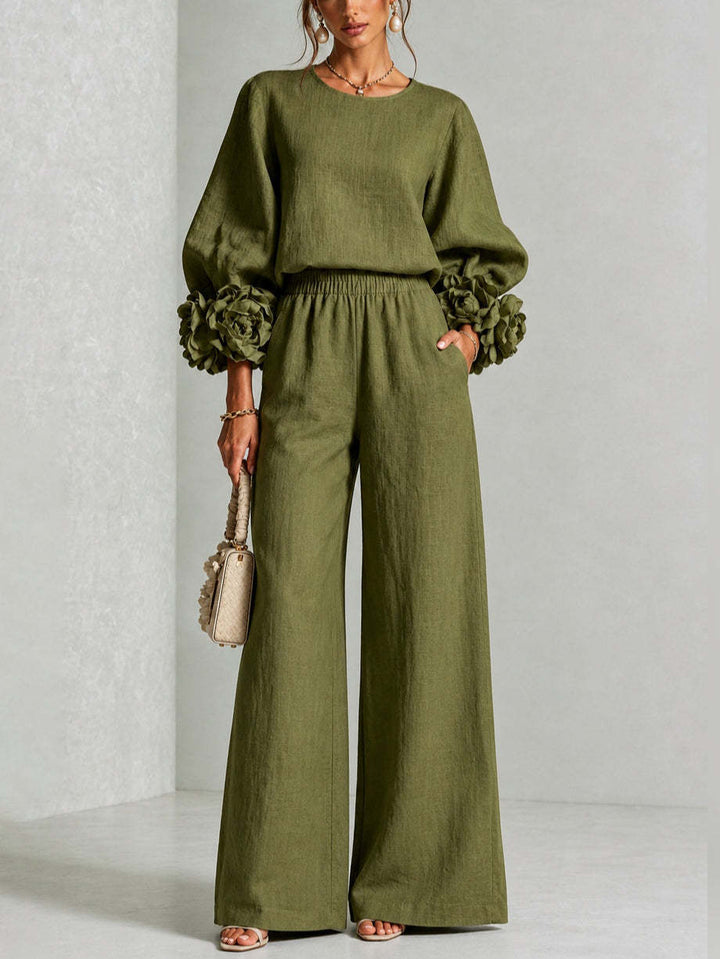 ROSANNE | FLORAL CUFF TWO-PIECE SET