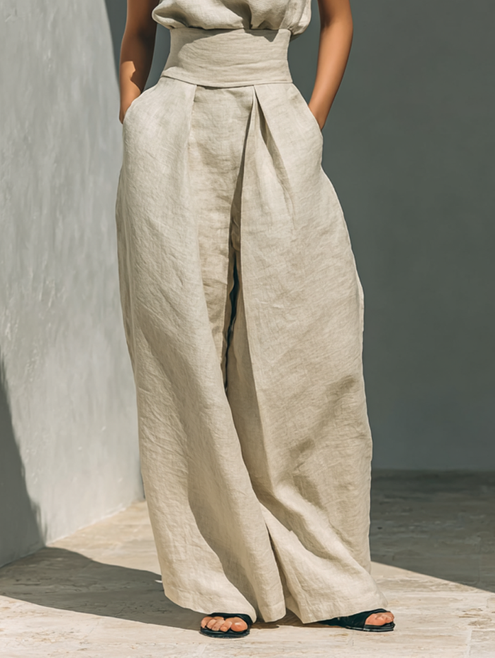LENORA™ - COTTON-LINEN BLEND SUMMER SET