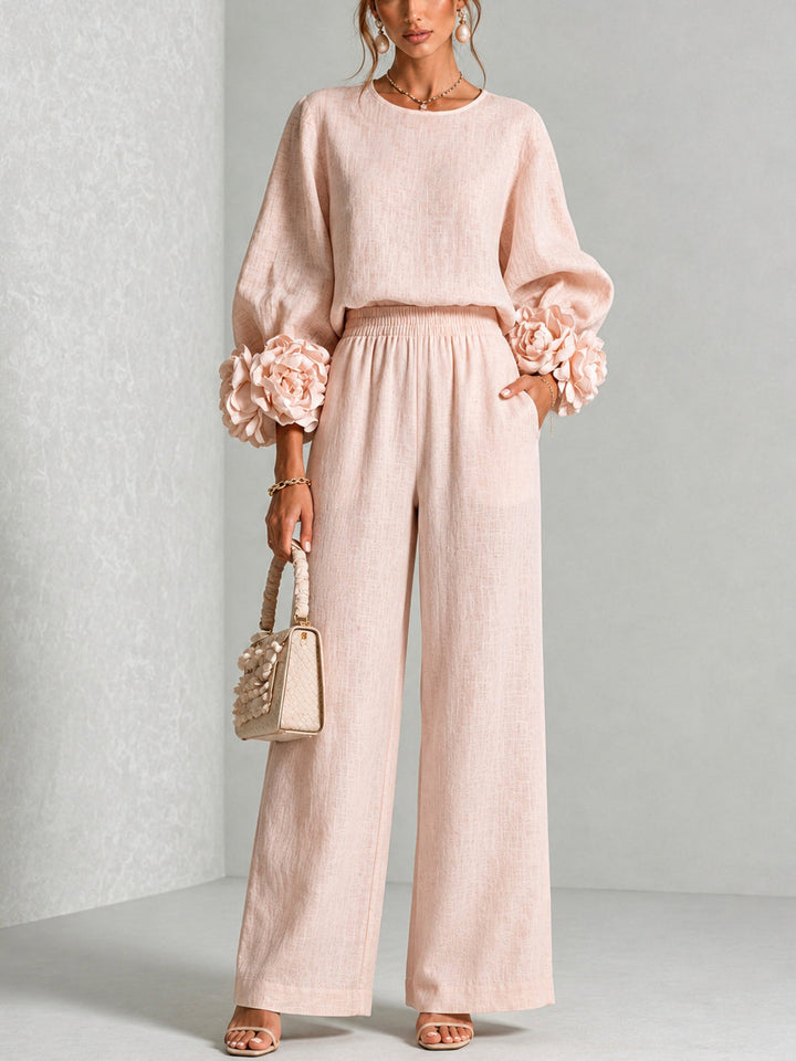ROSANNE | FLORAL CUFF TWO-PIECE SET