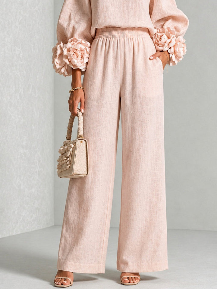 Rosalie | Floral-Cuff Two-Piece Set