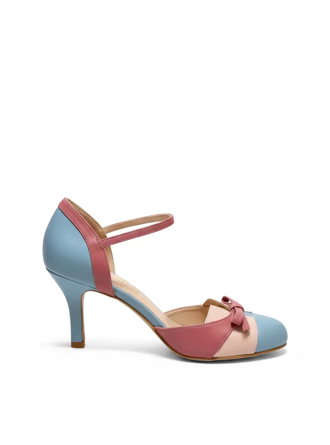 Ruby | Vintage Two-Tone Bow Pumps