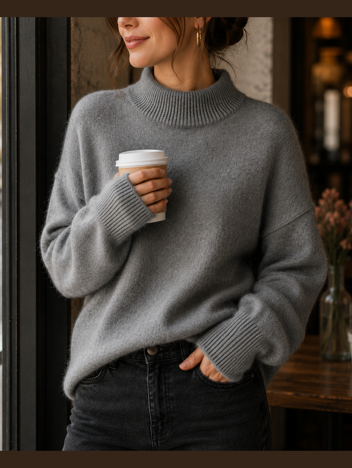 Juniper - Oversized Womens Turtleneck Sweater