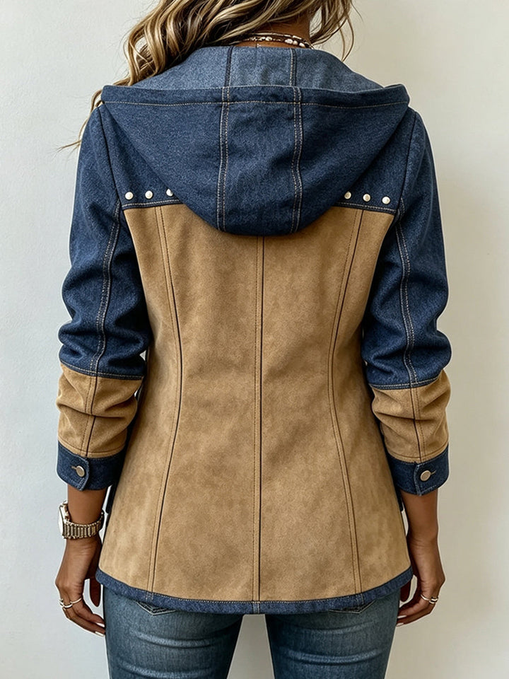 Violet™ | Chic Stylish All-cotton Patchwork Hooded Jacket