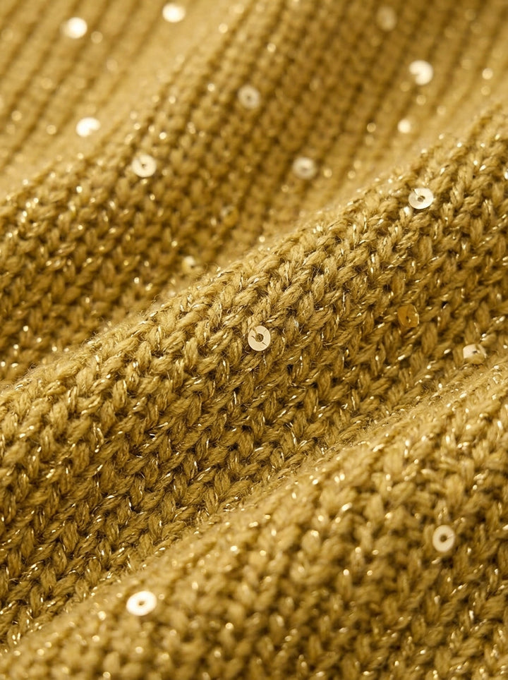 Avery™ | Oversized Collared Knit Cardigan With Large Metal Buttons