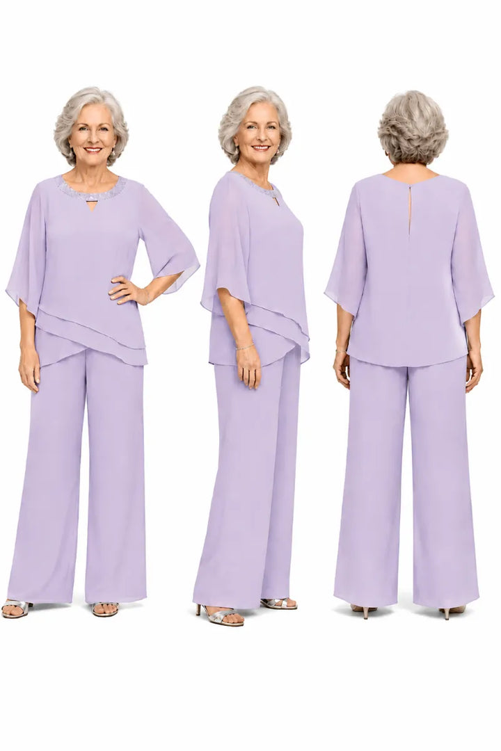Sophisticated Loose-Fit Formal Pant Set