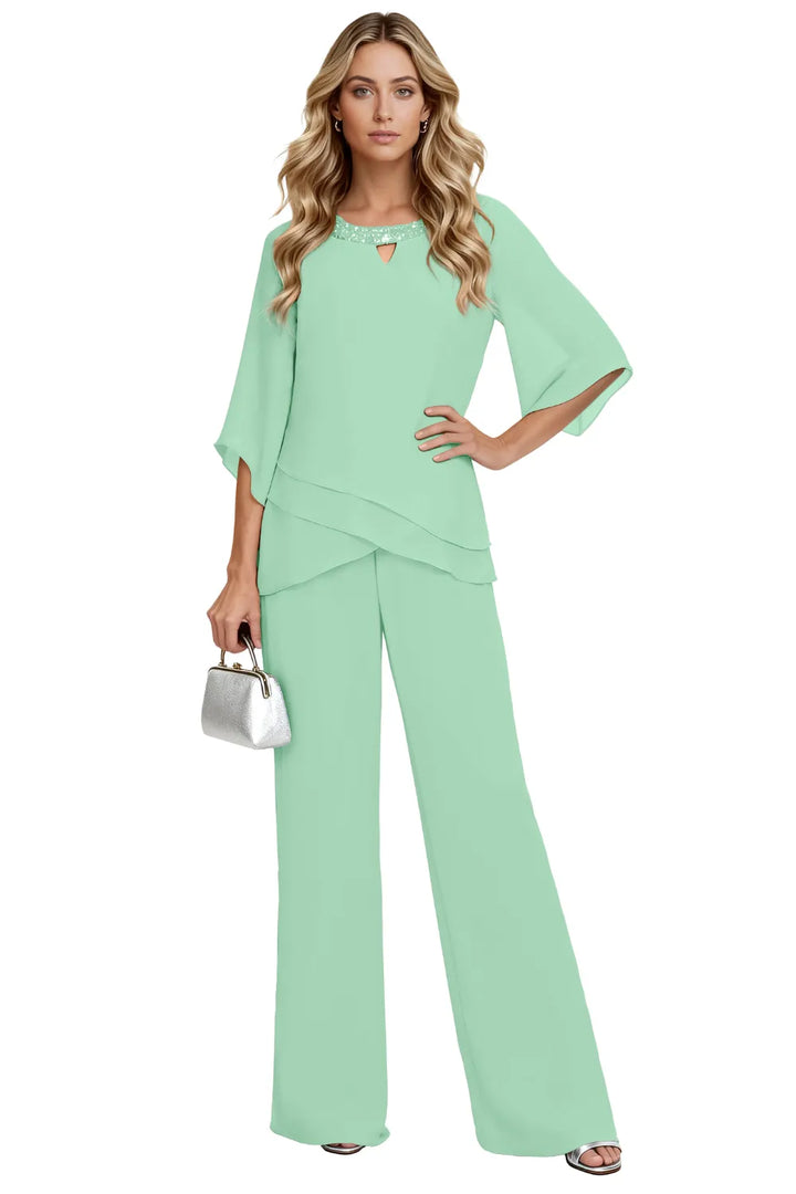 Sophisticated Loose-Fit Formal Pant Set