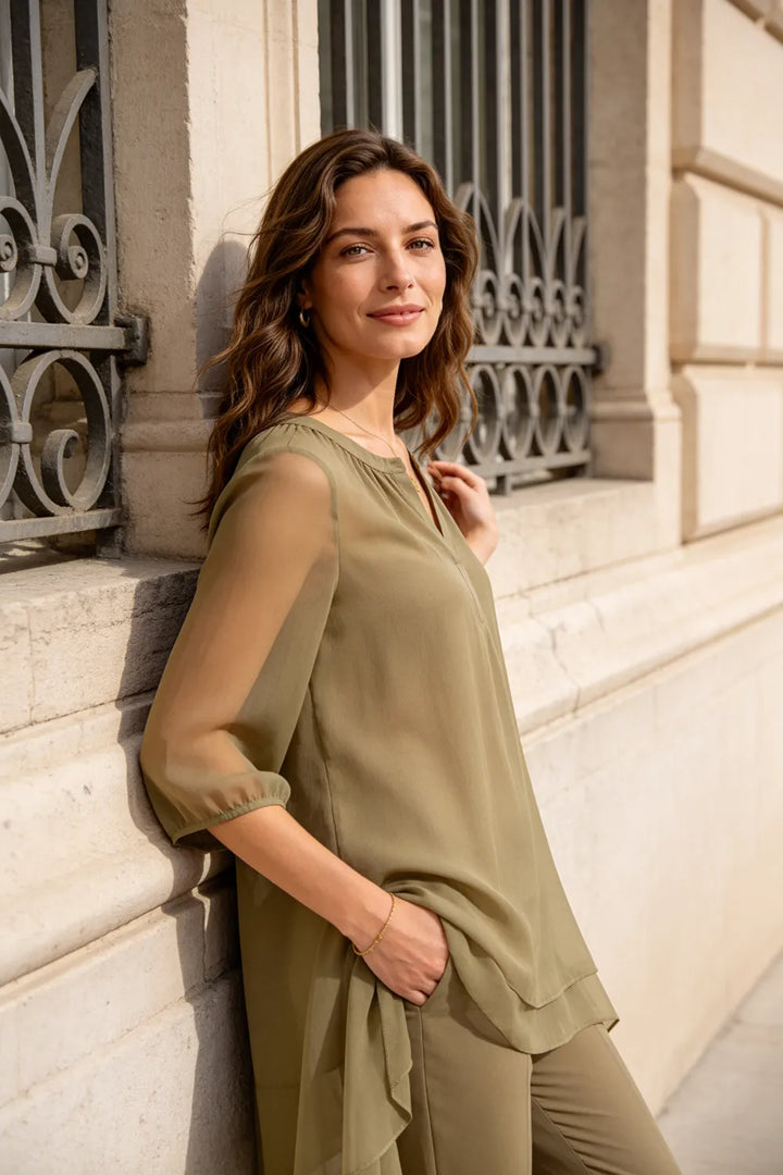 Seraphina Elegant Overlay Pant Ensemble
