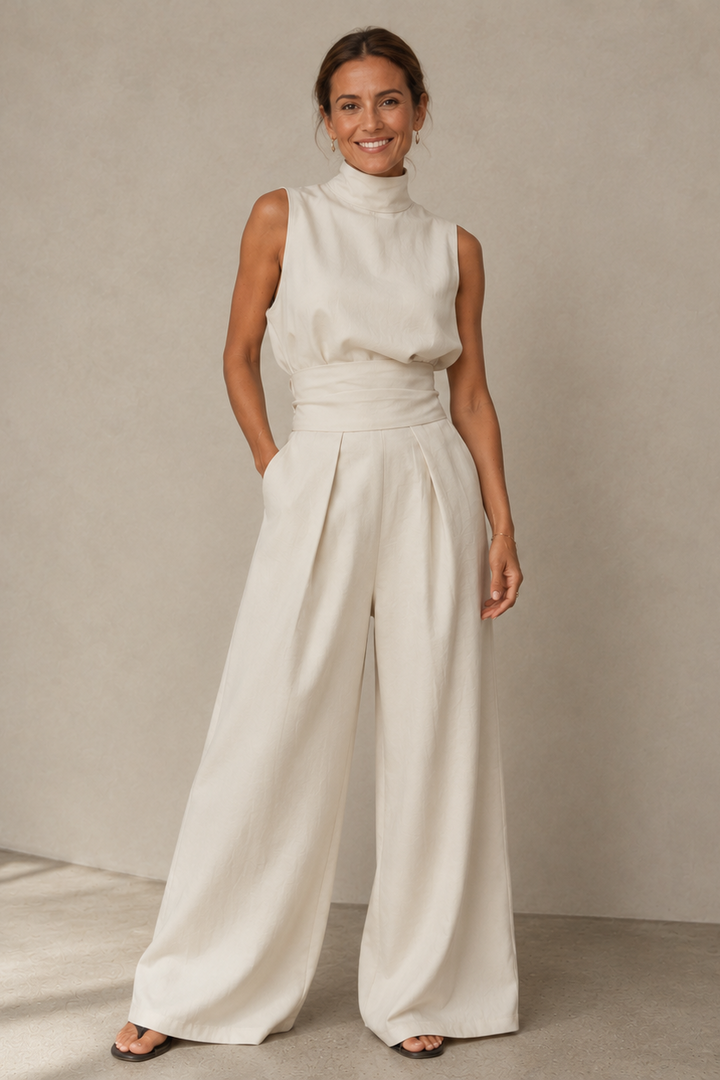 Quirine | Wide-Leg Two-Piece Set